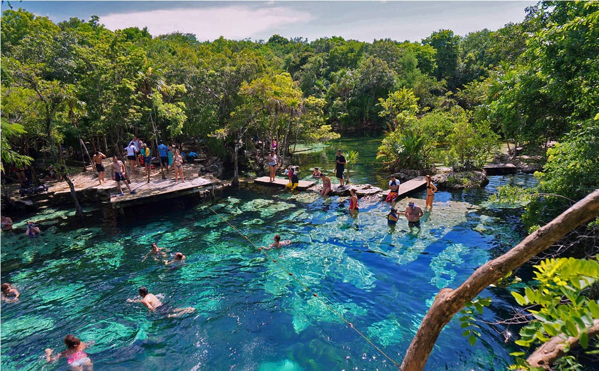 cenote azul mejor cenote de cancun