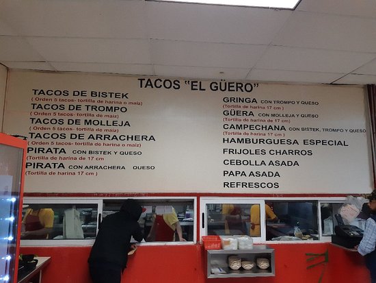 Taquería el Guero donde desayunar cancun