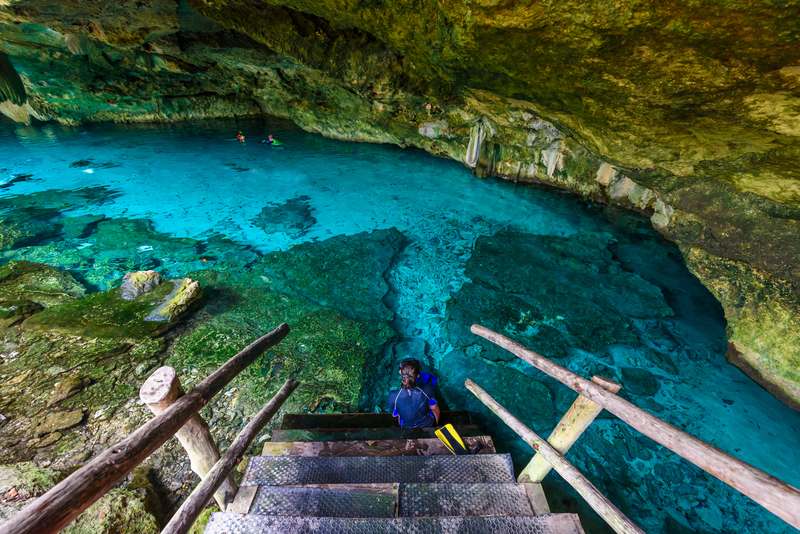 cenote dos ojos que hacer en playa del carmen