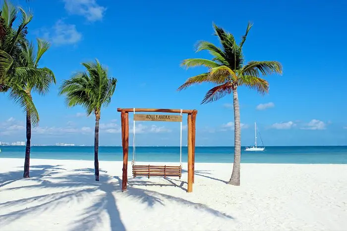 Playa en el Hotel Presidente Intercontinental Cancun