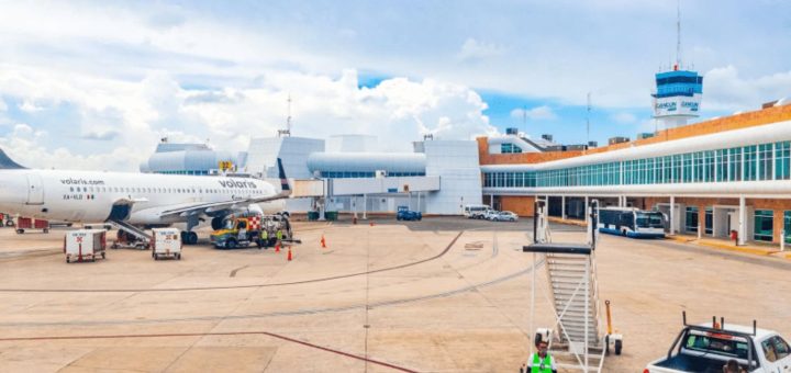Aeropuerto de Cancún con 6.2% menos de pasaje